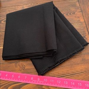 Linen cotton black fabric 1 yard and 30”
